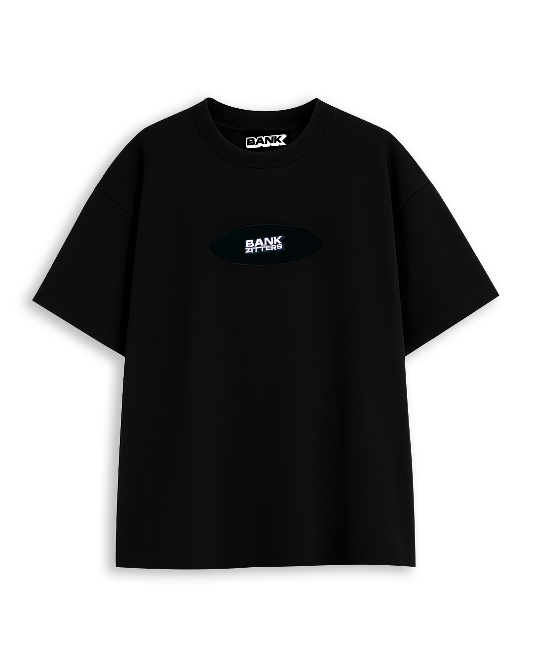 Bankzitters Patch-shirt Zwart